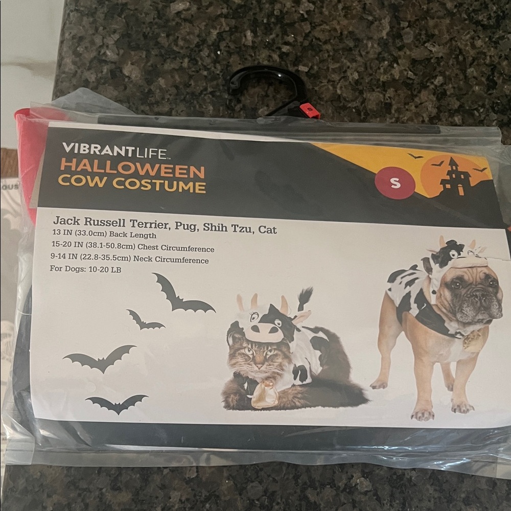 Vibrant Kids Halloween Cow Costume - Black and White